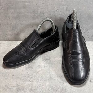 Mephisto Shock‎ Absorber Women’s Size 7 Black Leather Cool-Air Loafers WORN 2x
